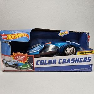 Mattel | Toys | Hot Wheels Car Color Crashers Cyber Speeder Large ...